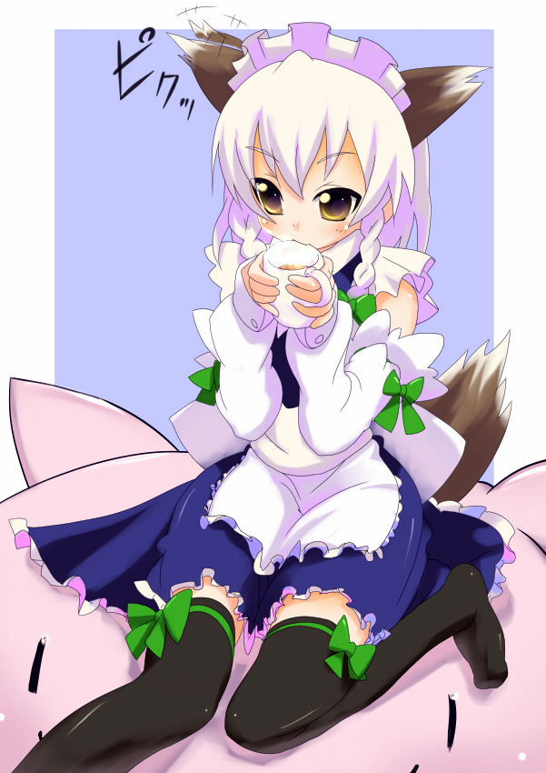 izayoi sakuya (touhou) drawn by sora_to_umi