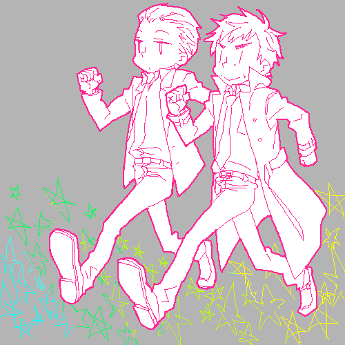 r daneel olivaw and elijah baley (the caves of steel) drawn by kurosuke_(nora)