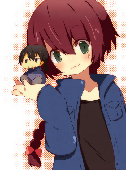 hei and suou pavlichenko (darker than black) drawn by togesabo