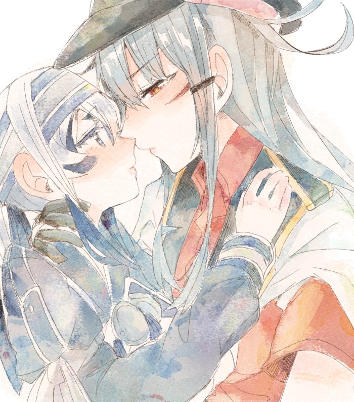 gangut, kamoi, gangut dva, and kamoi kai bo (kantai collection) drawn by itomugi-kun