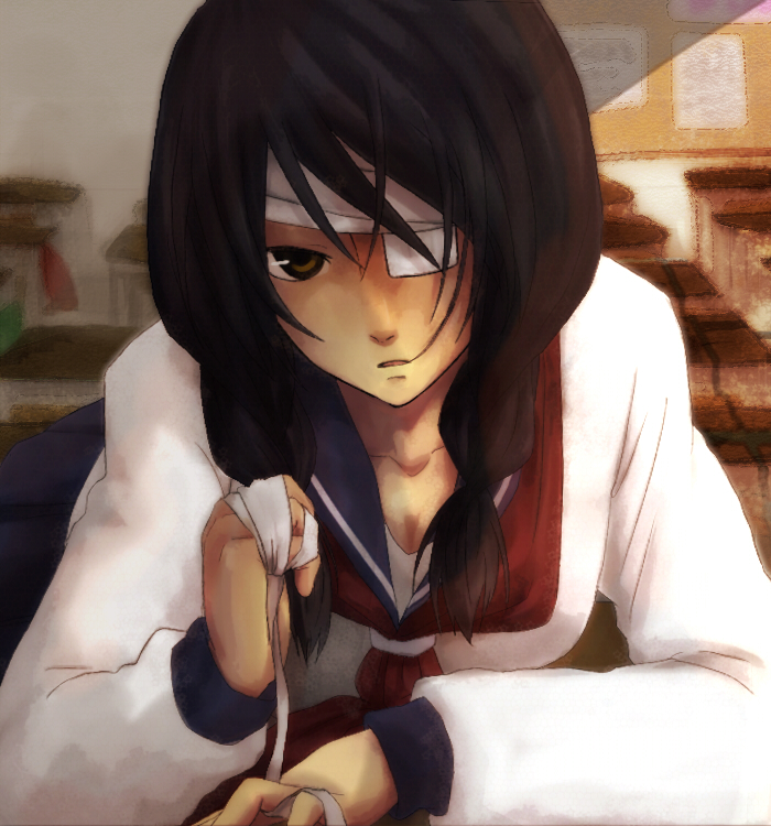 kobushi abiru (sayonara zetsubou sensei) drawn by hyuuga_toki