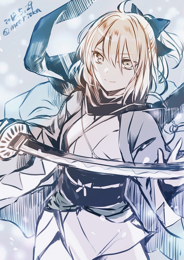 okita souji (fate and 1 more) drawn by rioka_(southern_blue_sky)