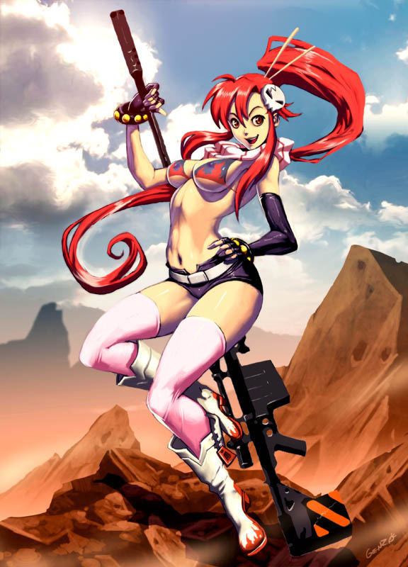 yoko littner (tengen toppa gurren lagann) drawn by genzoman