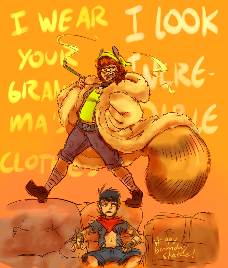 houjuu nue and futatsuiwa mamizou (touhou and 1 more) drawn by supahbeefcakes