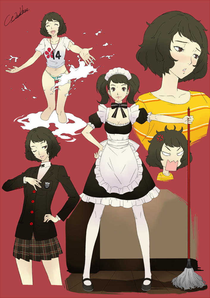 kawakami sadayo (persona and 1 more) drawn by werkbau