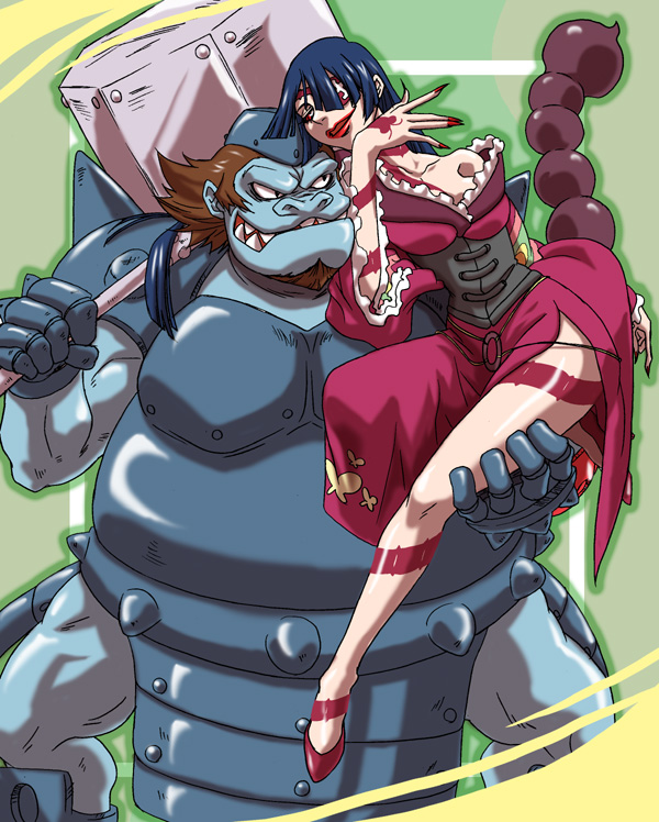 adiane and thymilph (tengen toppa gurren lagann) drawn by kunugi_(rag)