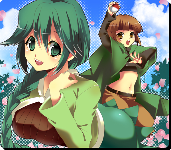 gardenia and cheryl (pokemon and 1 more) drawn by yui_tooru