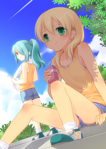 kazemaru ichirouta and miyasaka ryou (inazuma eleven) drawn by arima_(yukagen)