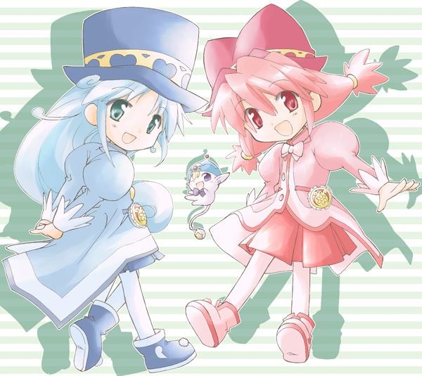 fine, rein, and pumo (fushigiboshi no futago hime)