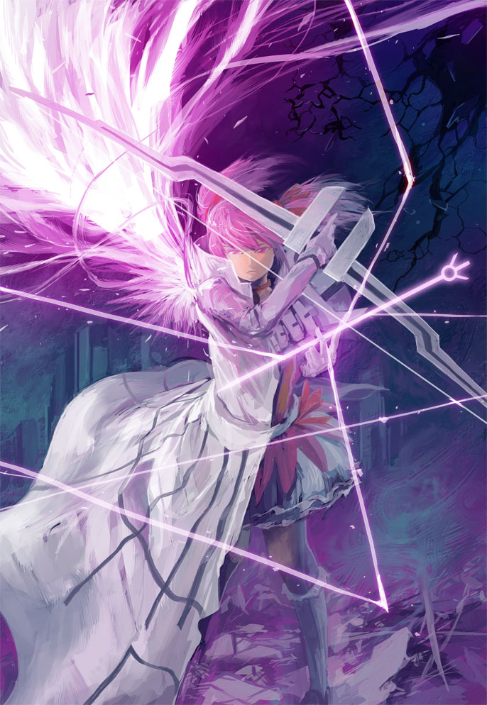 kaname madoka and ishida uryuu (mahou shoujo madoka magica and 1 more) drawn by nurikabe_(mictlan-tecuhtli)