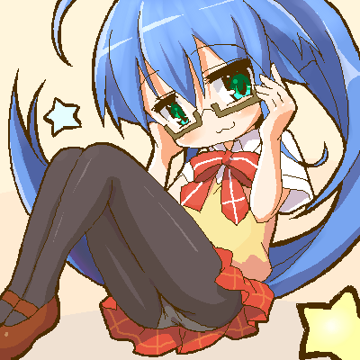 izumi konata and yuuki nona (lucky star and 1 more) drawn by 9law