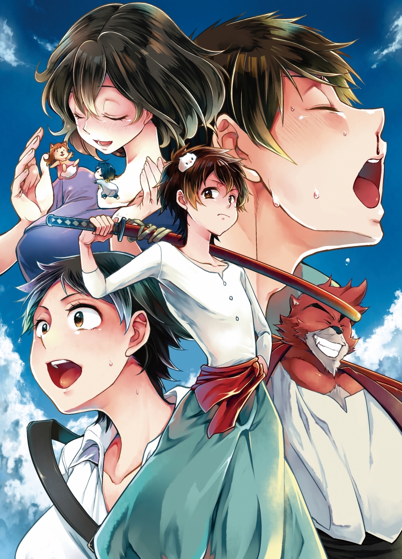 konno makoto, yuki, kumatetsu, koiso kenji, hana, and 3 more (summer wars and 3 more) drawn by satsuki_asha