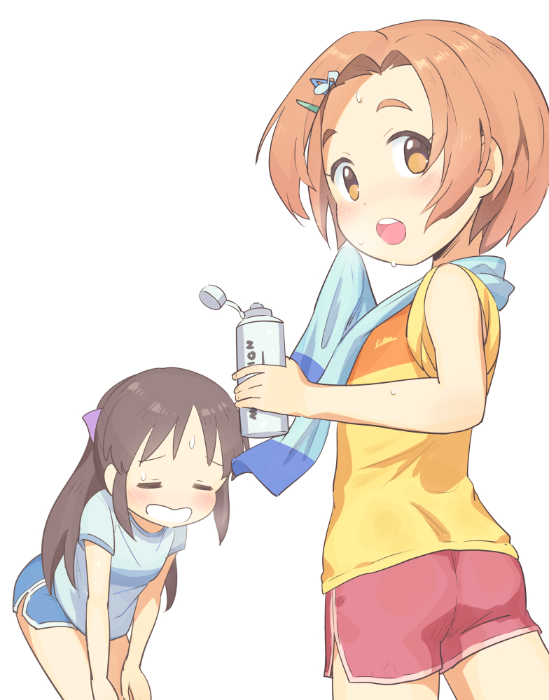 tachibana arisu and ryuzaki kaoru (idolmaster and 2 more) drawn by yama_tatsuo