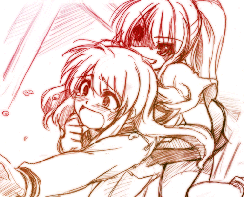 suzumiya haruhi and asahina mikuru (suzumiya haruhi no yuuutsu and 1 more) drawn by cea_se
