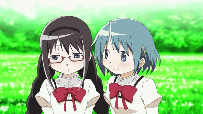 akemi homura and miki sayaka (mahou shoujo madoka magica and 1 more) drawn by hangaku