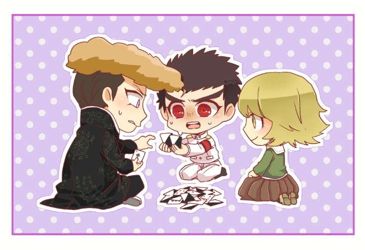 fujisaki chihiro, ishimaru kiyotaka, and owada mondo (danganronpa and 1 more) drawn by monaka_(hinapipipi)