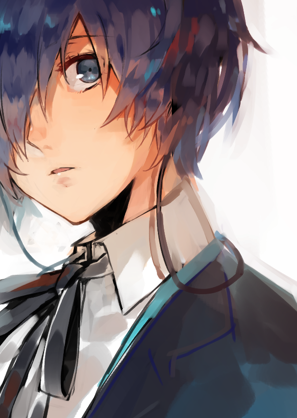 yuuki makoto (persona and 1 more) drawn by lor_(roasyerizyonirapi)