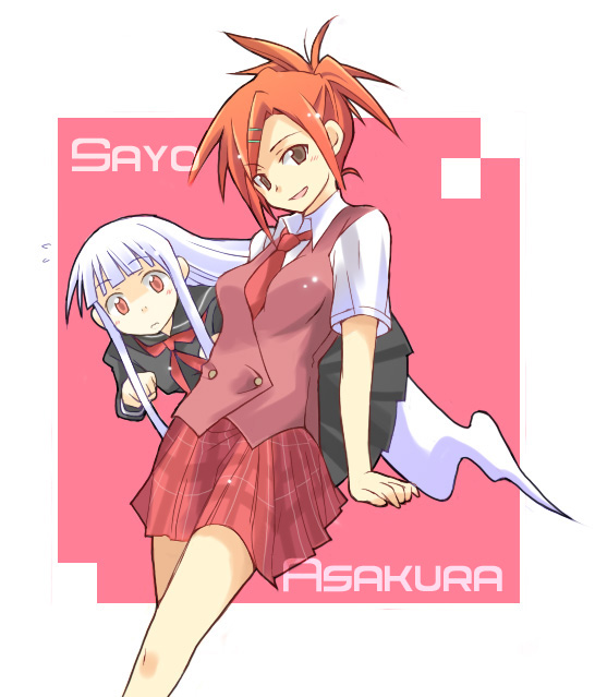 asakura kazumi and aisaka sayo (mahou sensei negima!) drawn by wawaway