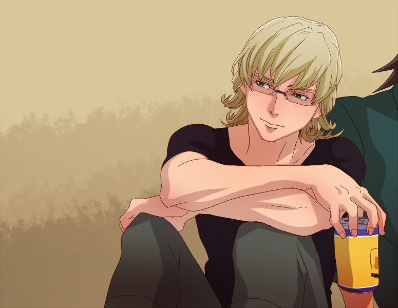 barnaby brooks jr. and kaburagi t. kotetsu (tiger & bunny) drawn by @@@_(eckzahn)