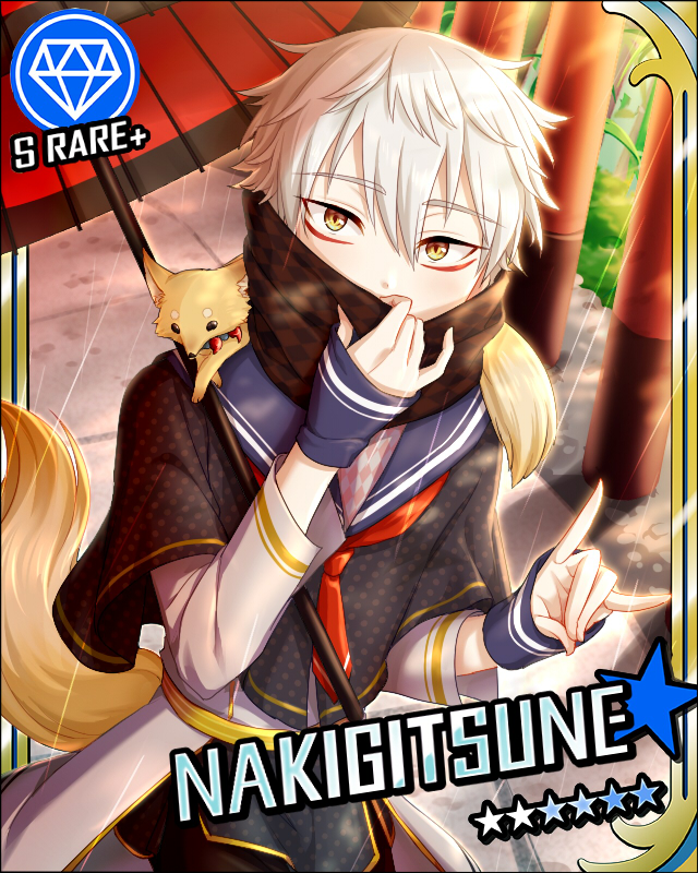 nakigitsune and nakigitsune's fox (idolmaster and 2 more) drawn by hako_(gyhujikolp)