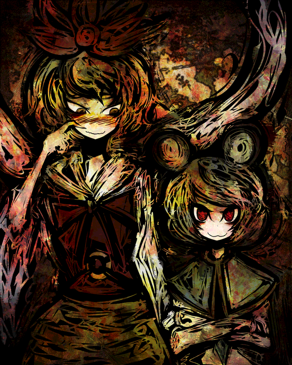 nazrin and toramaru shou (touhou) drawn by f7(eiki)