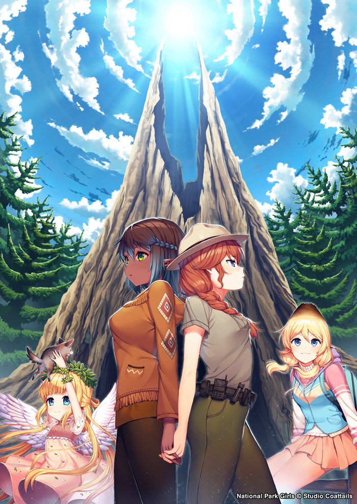 yosemite, eve, zion, and yellowstone (national park girls) drawn by satchely