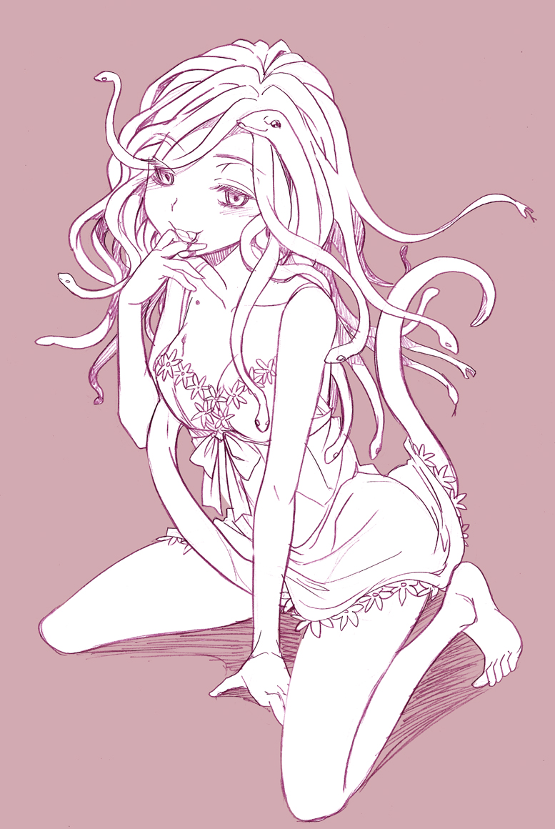 sengoku nadeko and god nadeko (monogatari and 1 more) drawn by mytyl