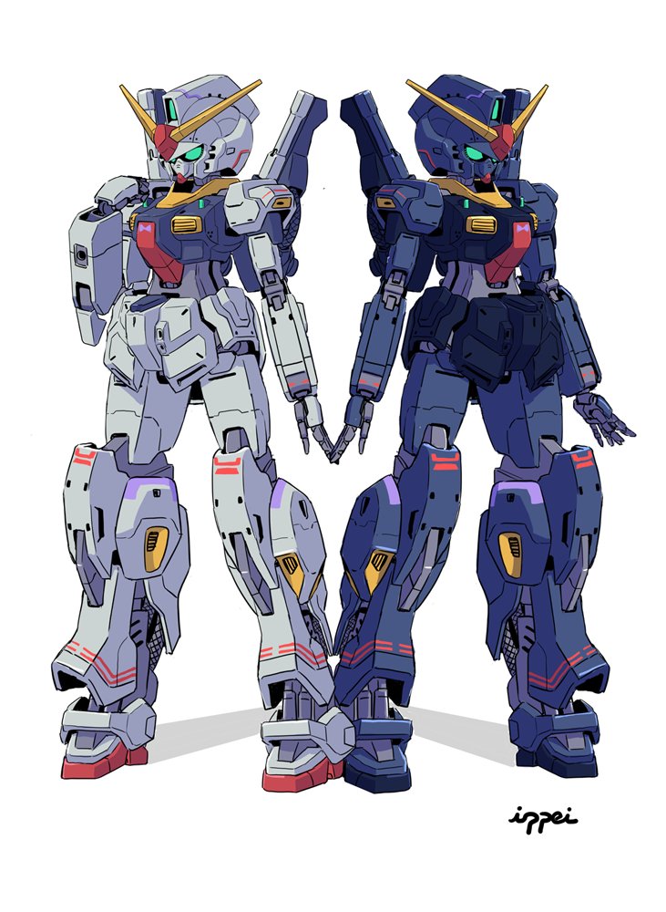 gundam mk ii (gundam and 1 more) drawn by gyoubu_ippei