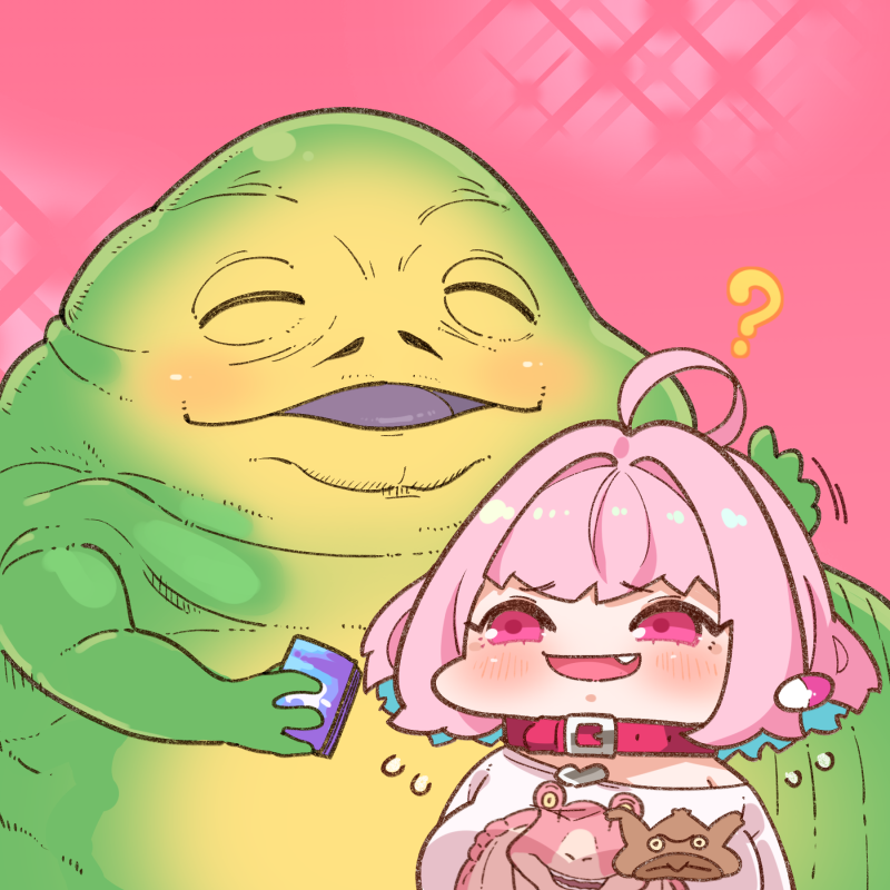 yumemi riamu, jabba the hutt, jar jar binks, and salacious crumb (idolmaster and 2 more) drawn by takato_kurosuke