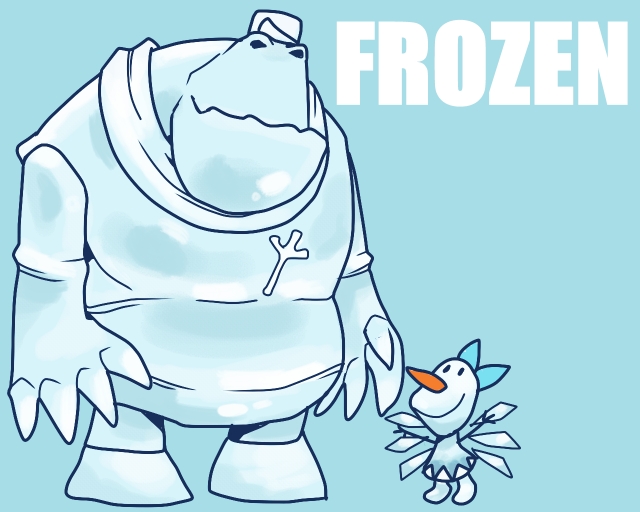 cirno, letty whiterock, olaf, and marshmallow (touhou and 1 more) drawn by onikobe_rin