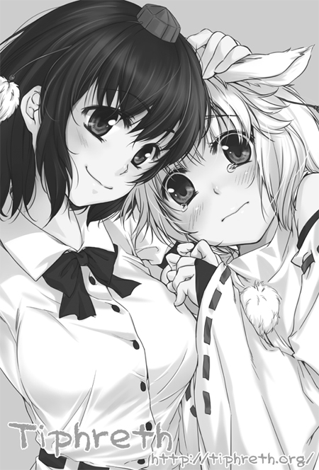 shameimaru aya and inubashiri momiji (touhou) drawn by kanda_aya
