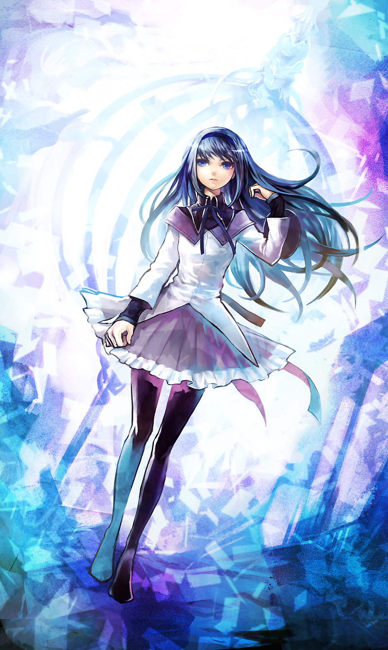 akemi homura (mahou shoujo madoka magica) drawn by uroko_(mnr)