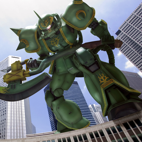 zaku ii and zaku ii f dozle zabi custom (gundam and 1 more) drawn by robographer
