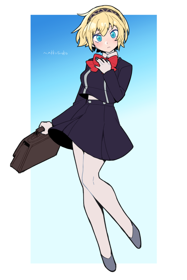 aigis (persona and 1 more) drawn by do_m_kaeru