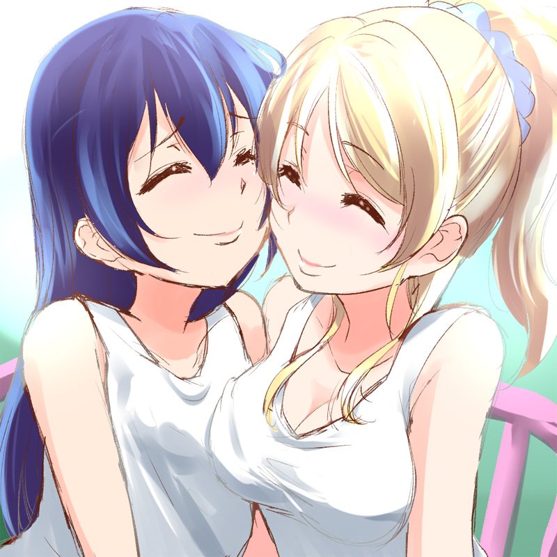 sonoda umi and ayase eli (love live! and 1 more) drawn by urutsu_sahari