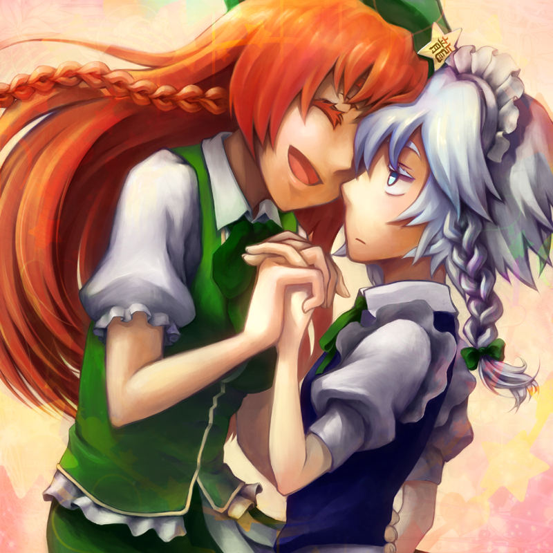 izayoi sakuya and hong meiling (touhou) drawn by kurotsuki_nanai