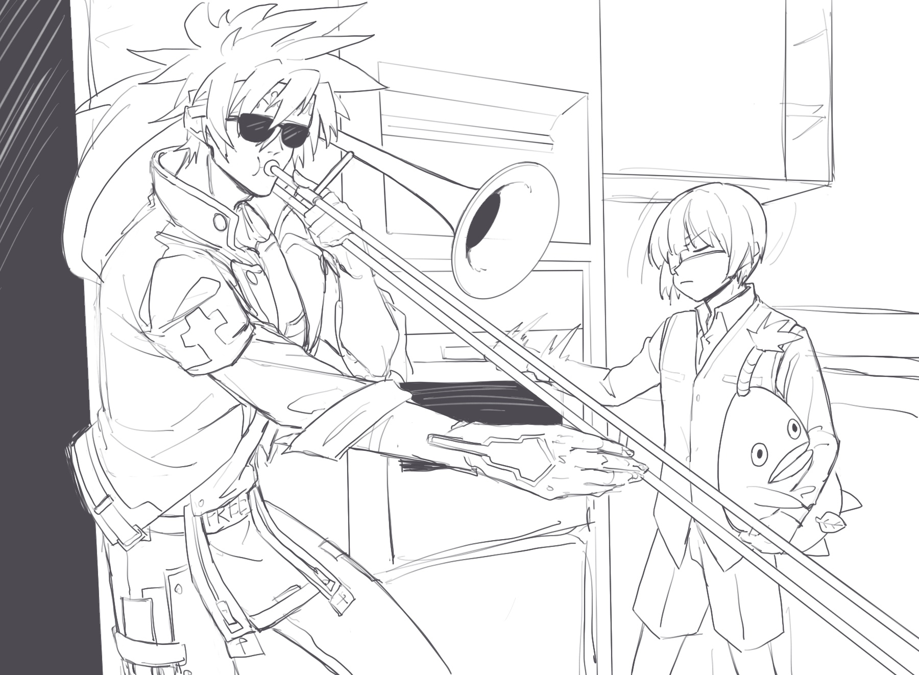 Sol Badguy And Sin Kiske Guilty Gear And 1 More Drawn By Kuangren K Danbooru Sol Badguy And Sin Kiske Guilty Gear And 1 More Drawn By Kuangren K Danbooru