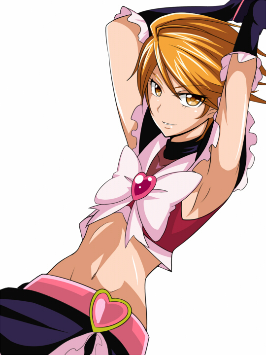 misumi nagisa and cure black (precure and 1 more) drawn by jabara_tornado