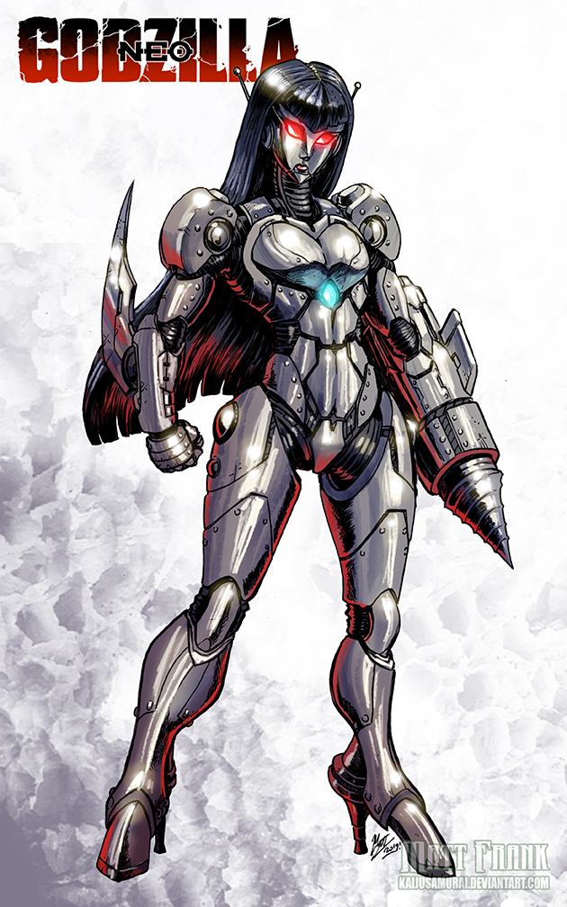 robot daughter (godzilla) drawn by matt_frank