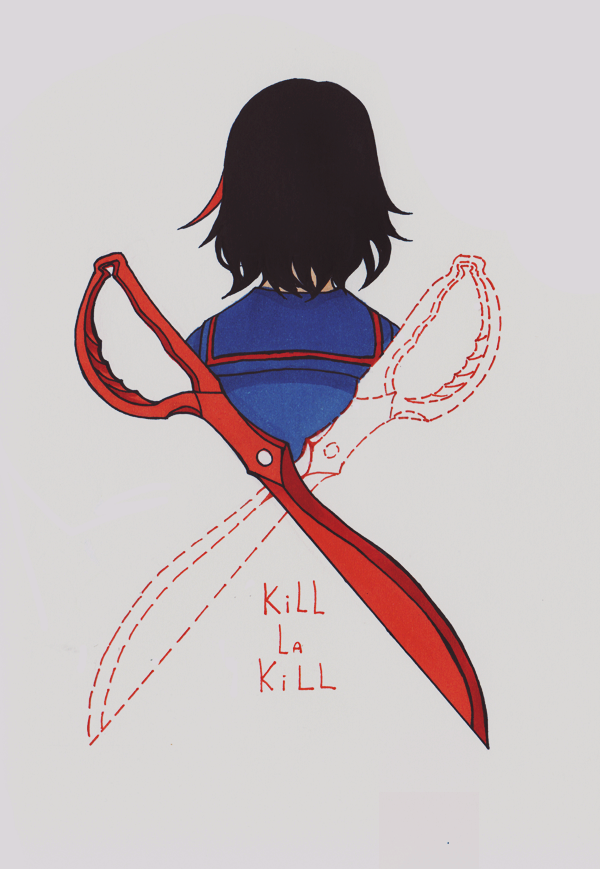 matoi ryuuko (kill la kill) drawn by taya_(tetsu_hime)