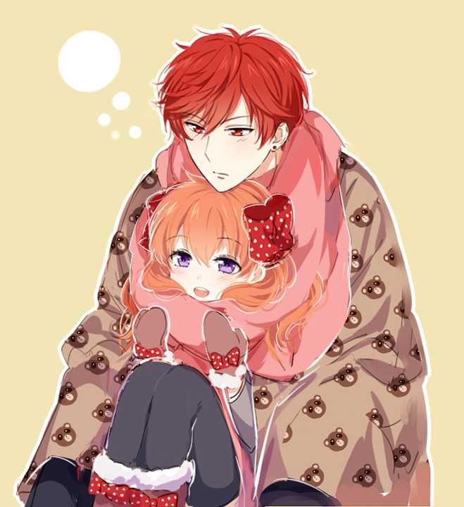 sakura chiyo and mikoshiba mikoto (gekkan shoujo nozaki-kun) drawn by mery_(yangmalgage)
