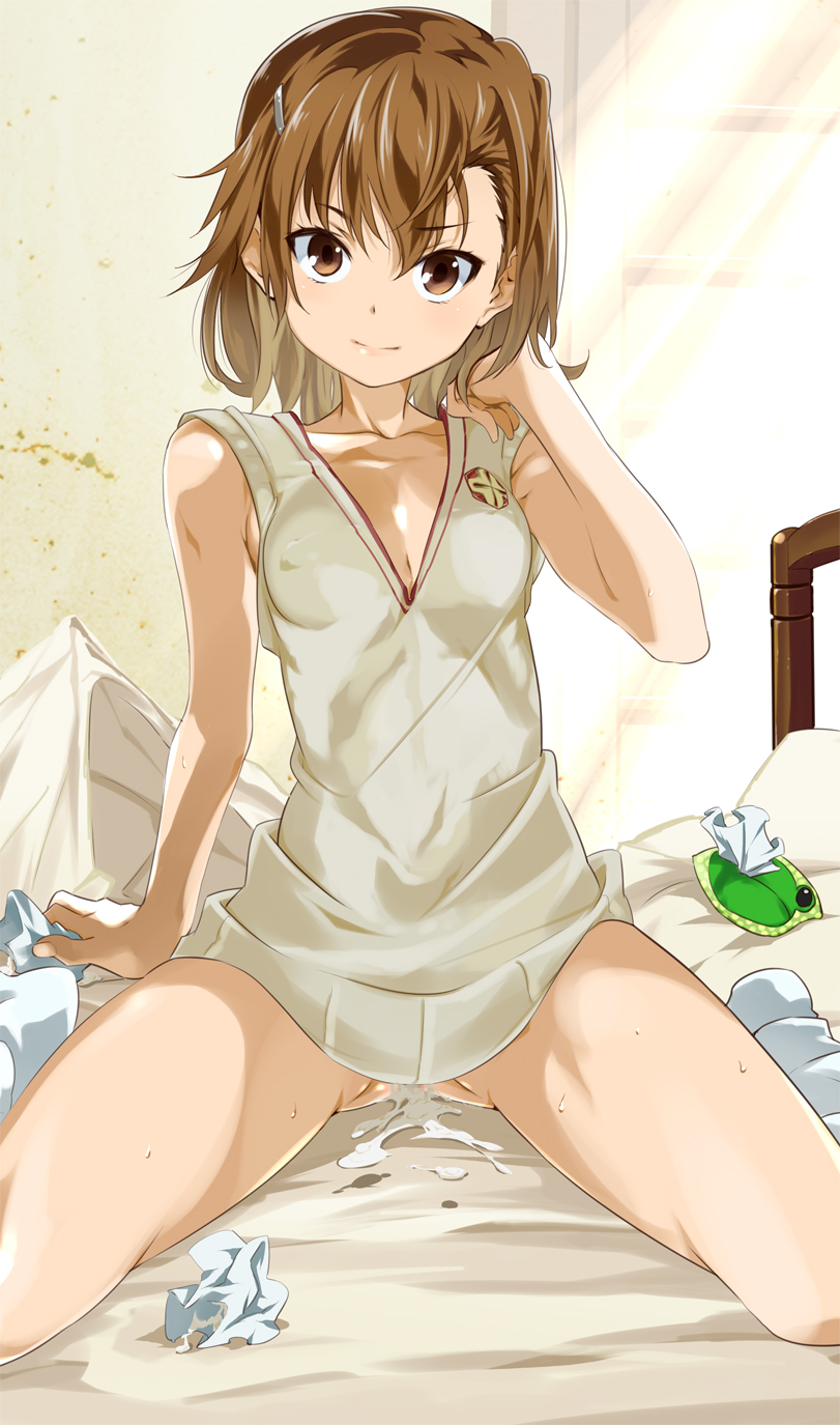 misaka mikoto and gekota (toaru majutsu no index and 1 more) drawn by toru_k