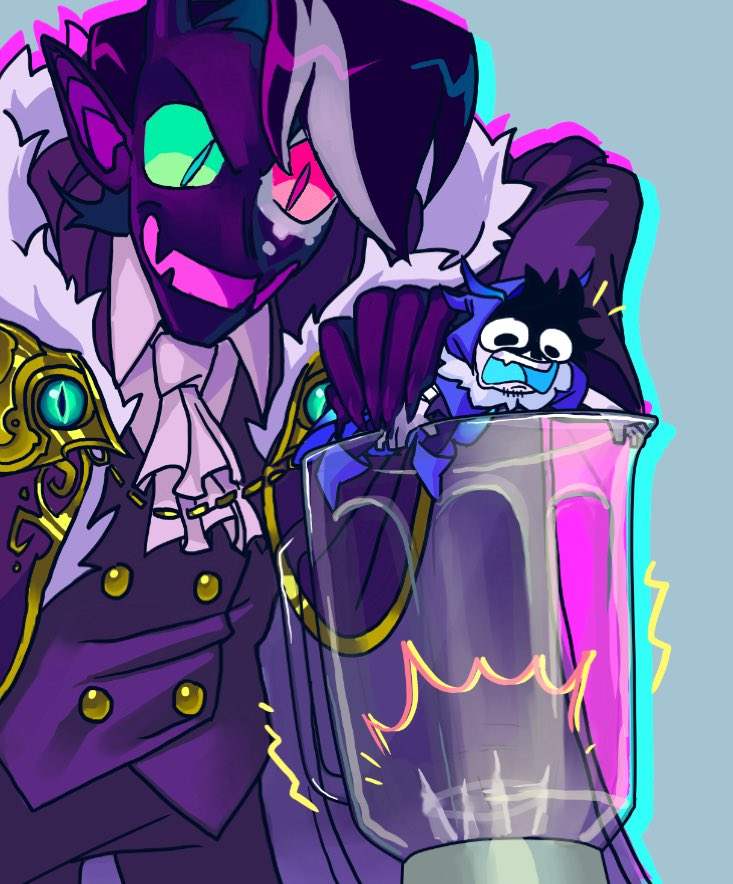 ranboo and sneegsnag (minecraft and 2 more) drawn by holographicros3