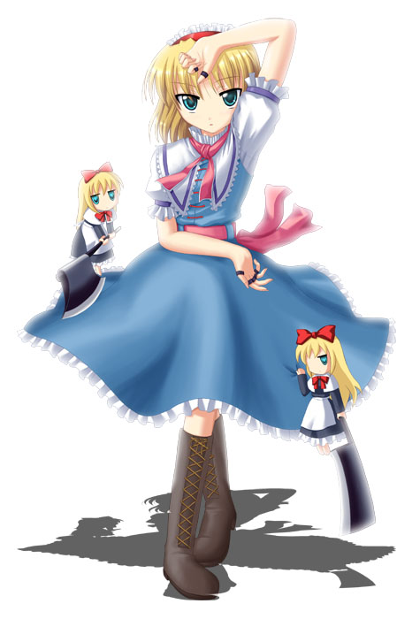 alice margatroid and shanghai doll (touhou) drawn by kinagi_yuu