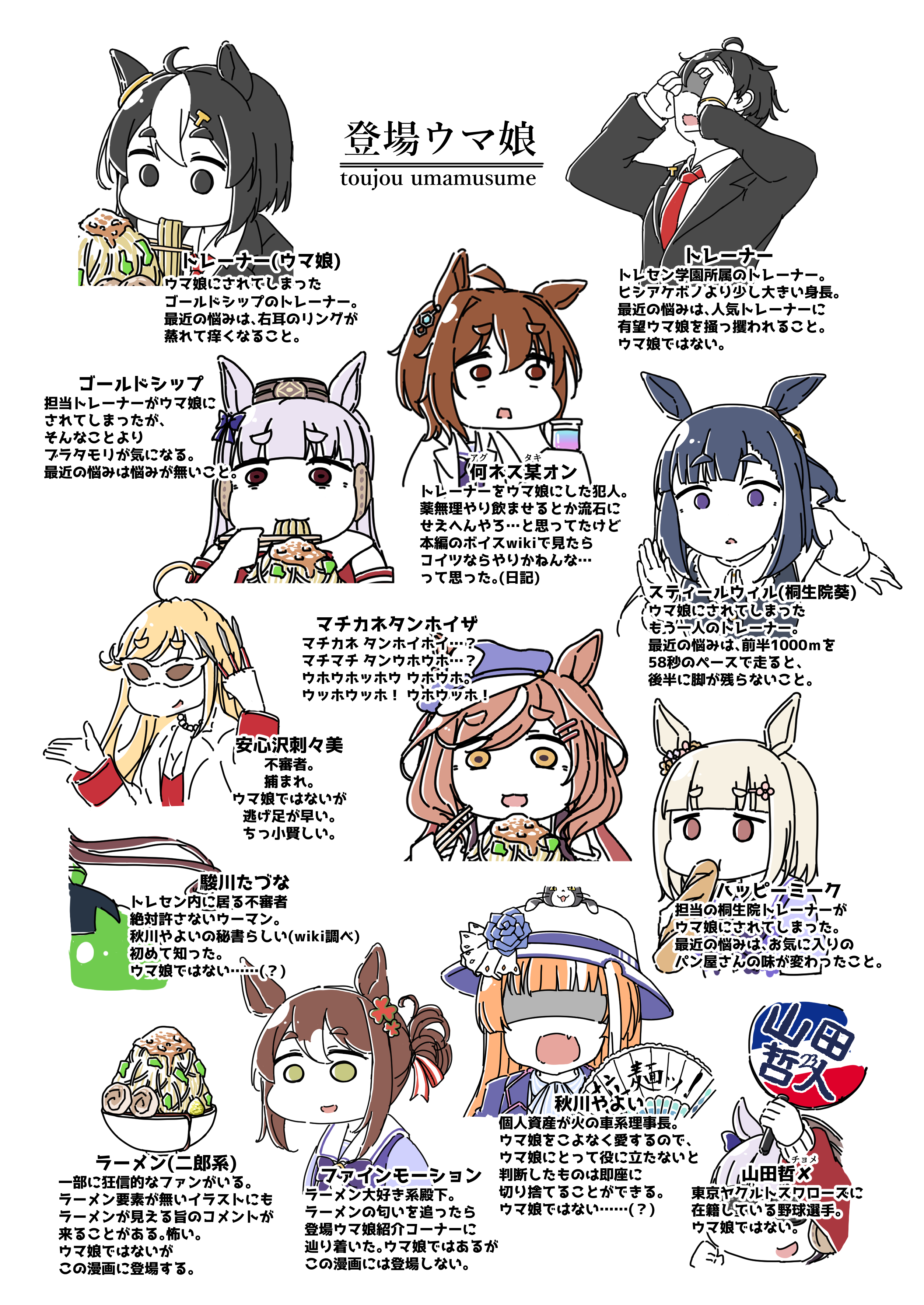 Trainer Gold Ship Agnes Tachyon Matikane Tannhauser Fine Motion And 6 More Umamusume Drawn By Dagappa Danbooru