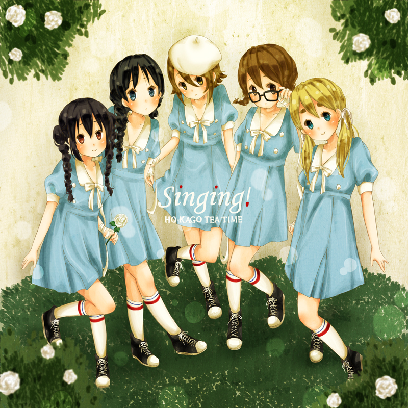 akiyama mio, nakano azusa, hirasawa yui, tainaka ritsu, and kotobuki tsumugi (k-on! and 1 more) drawn by mxnxm
