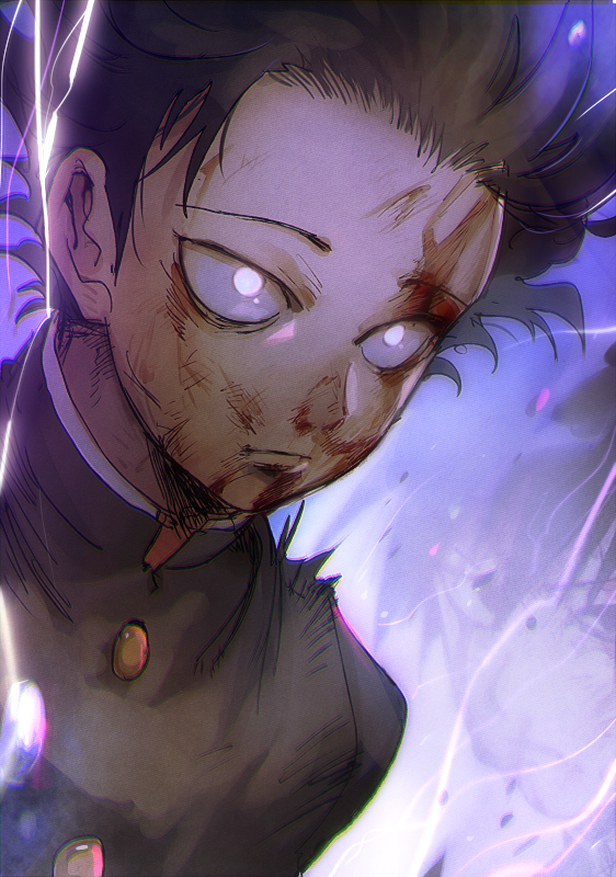 kageyama shigeo and kageyama ritsu (mob psycho 100) drawn by aoki_(fumomo)