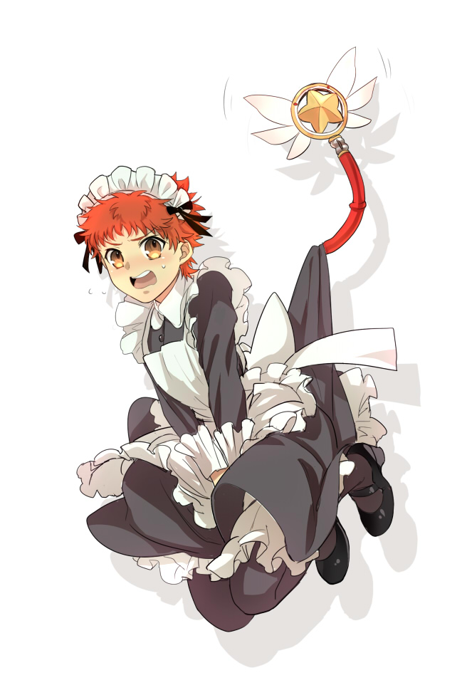 emiya shirou and magical ruby (fate and 1 more) drawn by sunday31