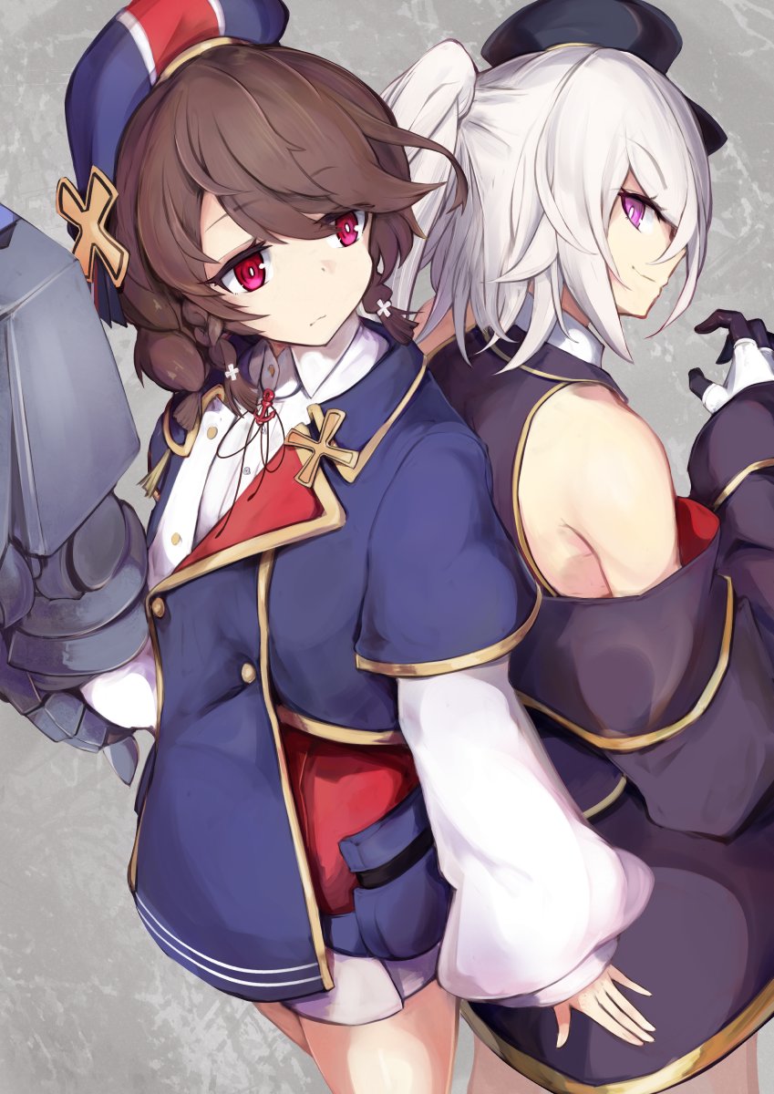 z1 leberecht maass and z2 georg thiele (azur lane) drawn by marshall_k