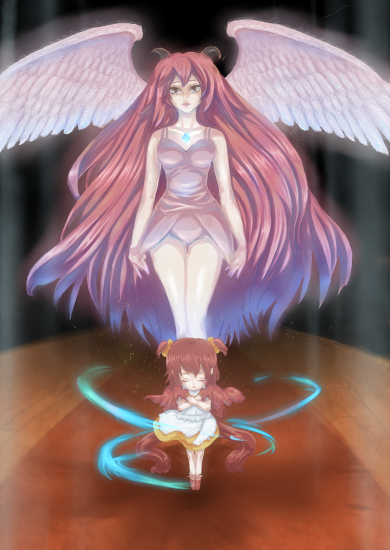 choko and akura (arc the lad and 1 more) drawn by shika_jo